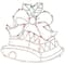 15" Lighted Bells with Bow Christmas Window Silhouette Decoration
